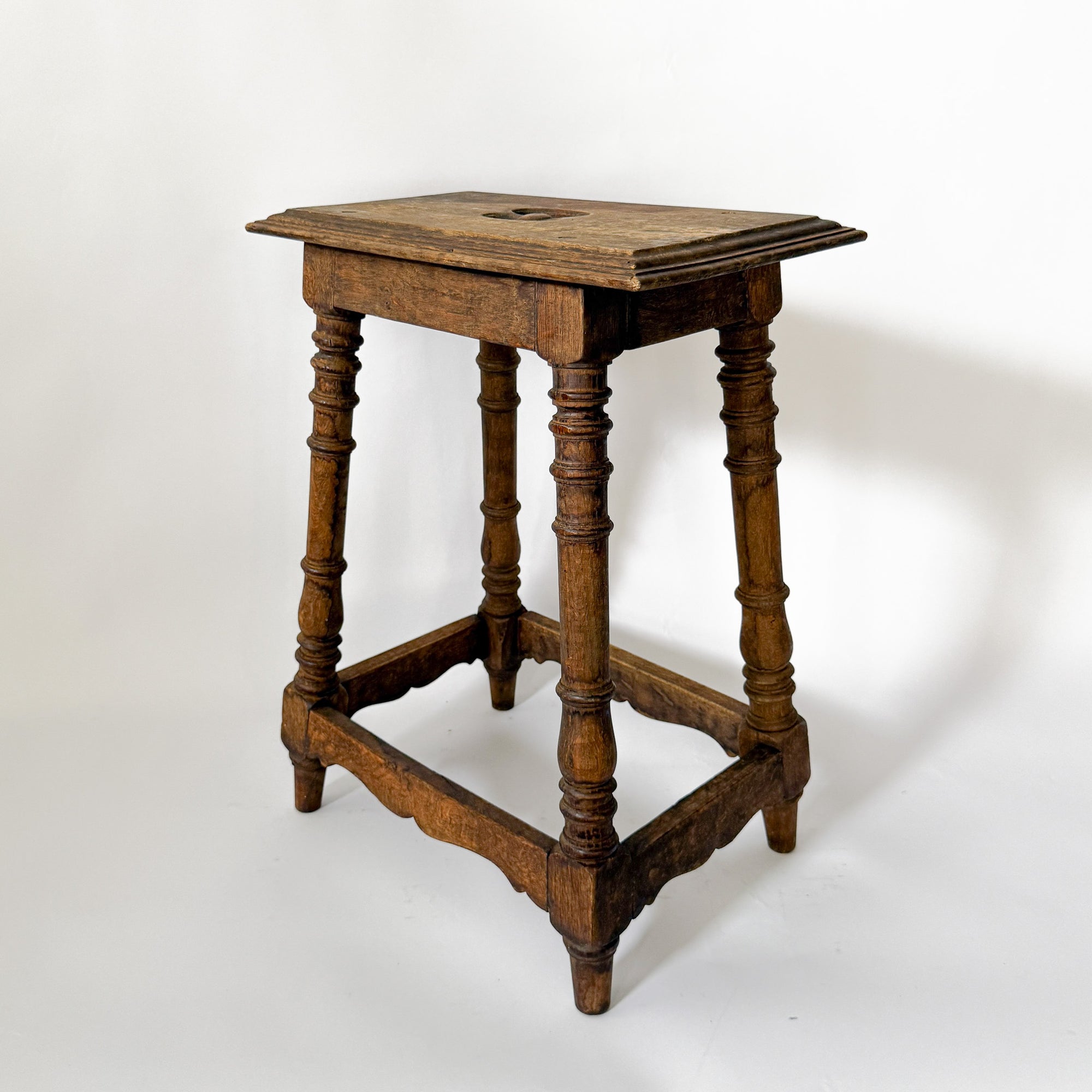 Antique Walnut Stool | Spain
