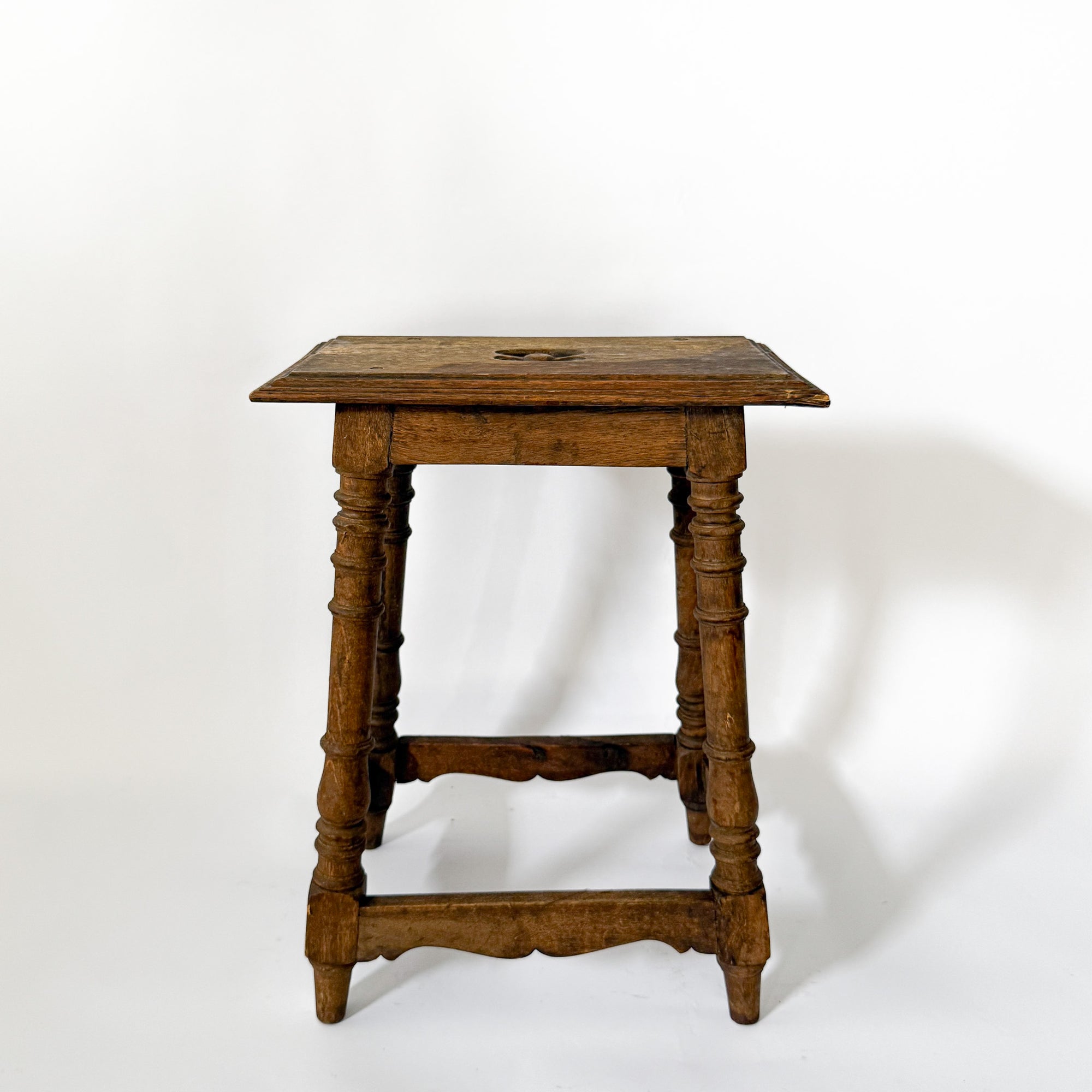 Antique Walnut Stool | Spain