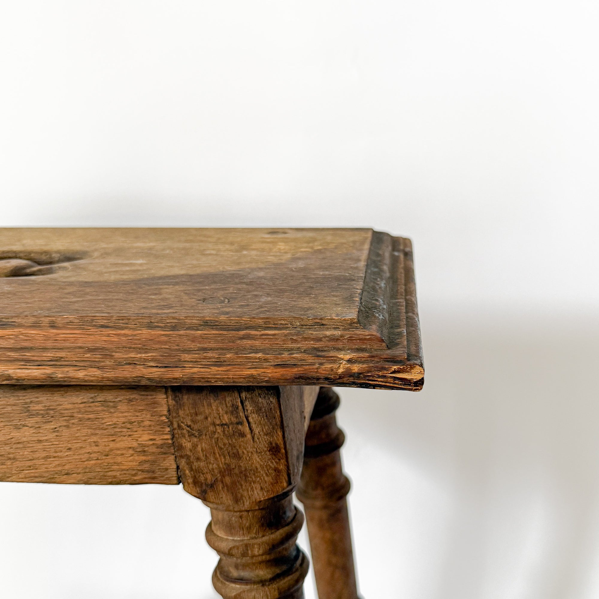 Antique Walnut Stool | Spain