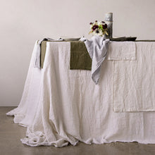 Load image into Gallery viewer, Flocca Linen Tablecloth
