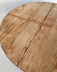 Round Folding French Vineyard Table