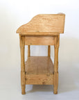 Antique Scrubbed Pine Farmhouse Wash Stand with Storage Drawers