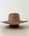 French Market Raffia Sun Hat with Leather Band