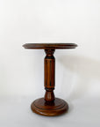 European Round Wooden Bistro Side Table