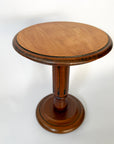 European Round Wooden Bistro Side Table