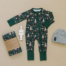 Load image into Gallery viewer, Nutcracker | Bamboo Zipper Footed Pajamas
