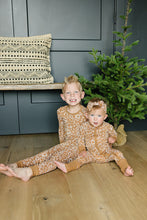 Load image into Gallery viewer, Gingerbread | Bamboo Zipper Footed Pajamas
