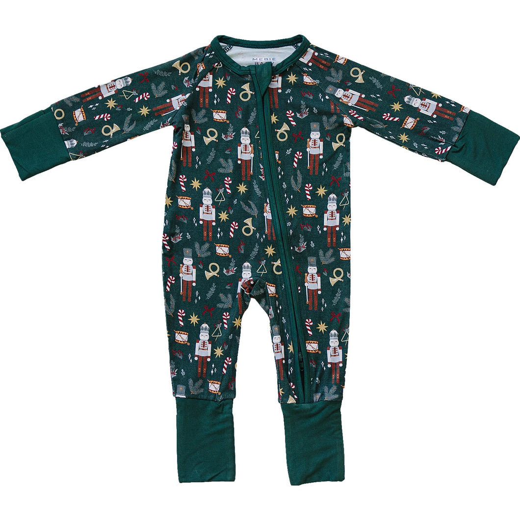 Nutcracker | Bamboo Zipper Footed Pajamas