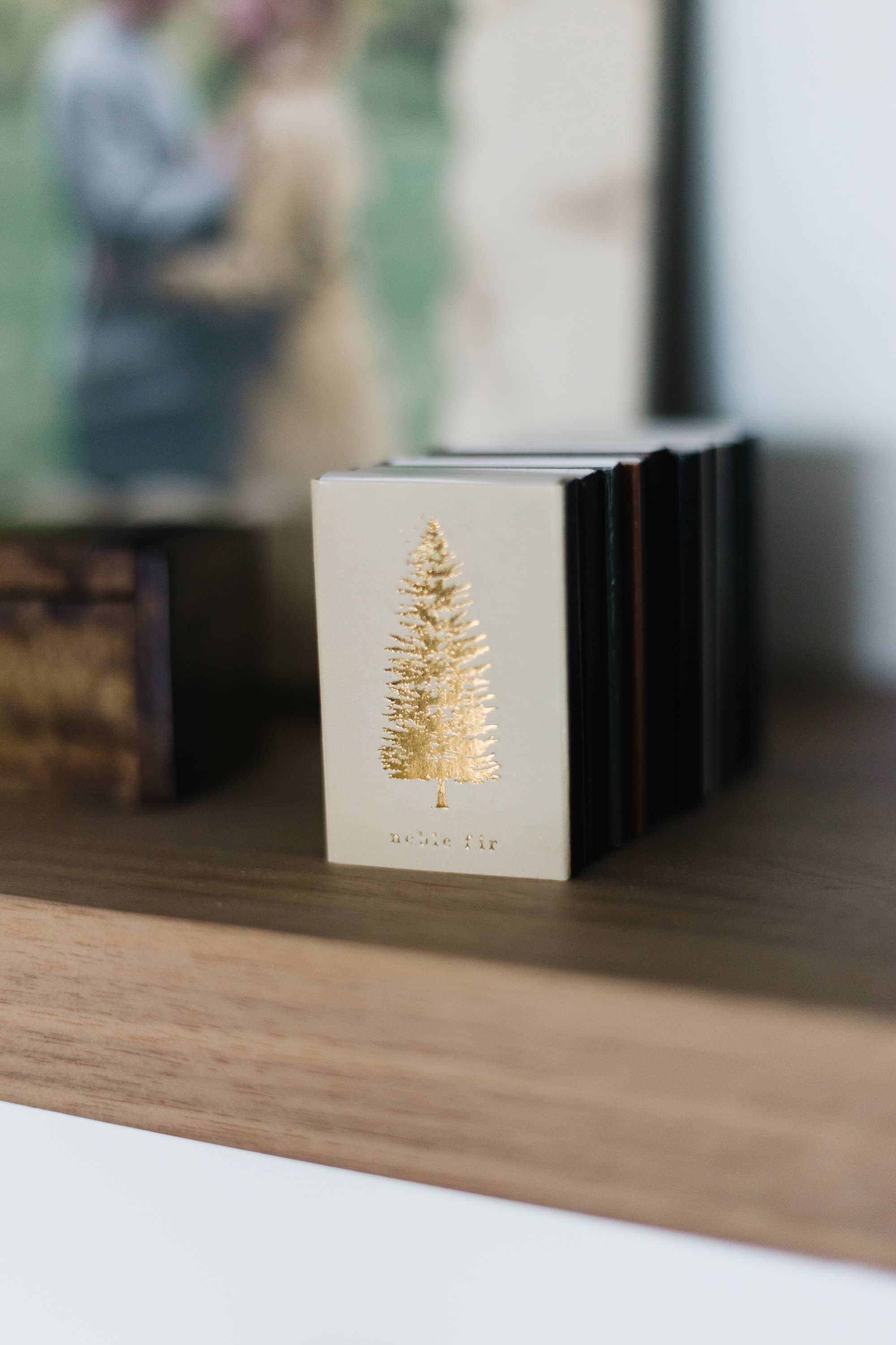 Noble Fir Tree | Cream + Gold Matchbook