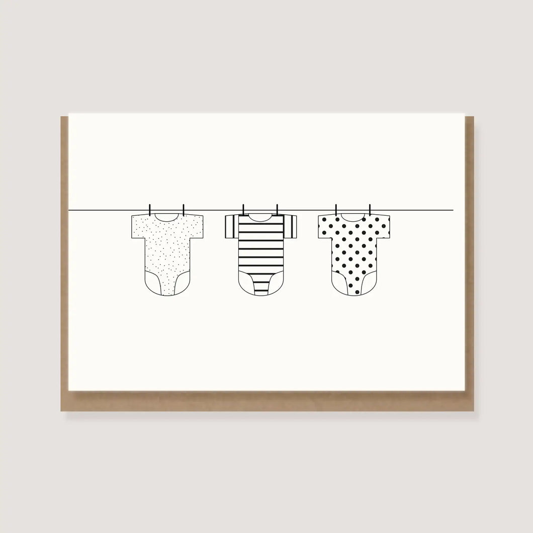 Baby Onesies | Greeting Card