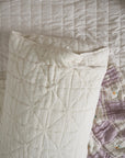 Quilted Natural Ivory Pillowcase | Standard