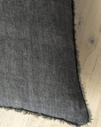 Lina Linen Pillow | Charcoal