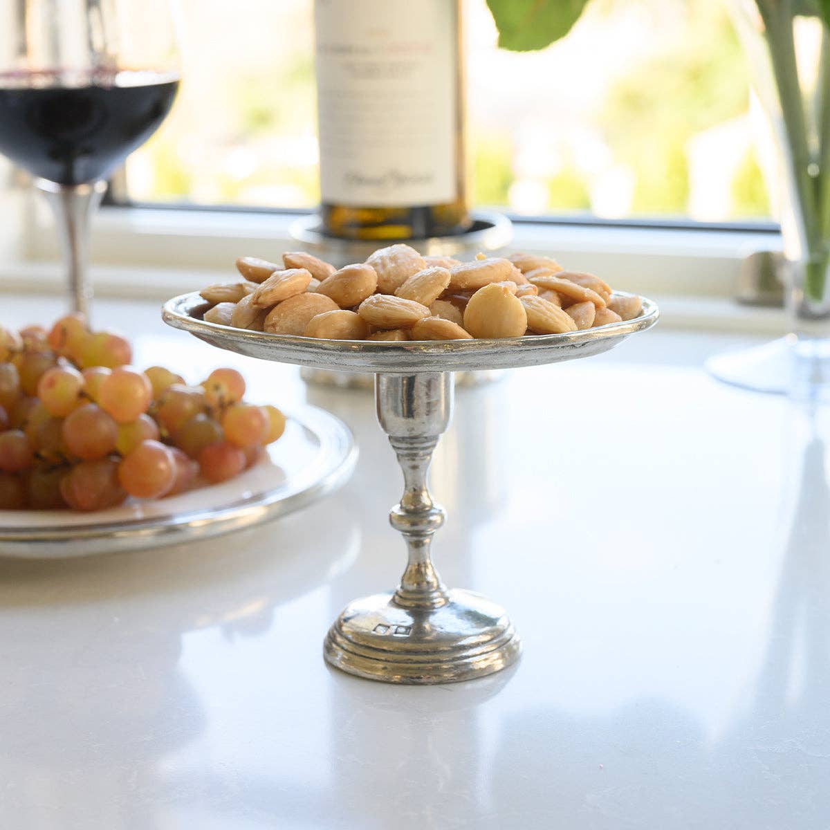 Small Oval Italian Pedestal Tray