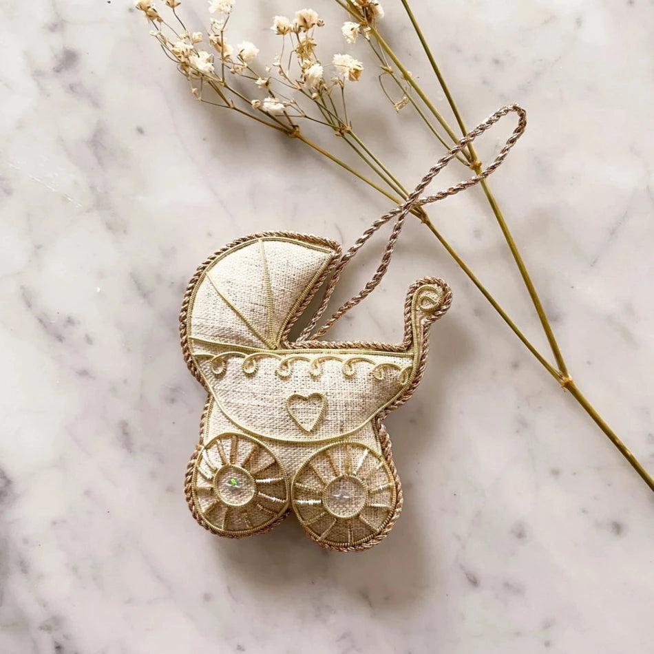 Irish Linen Pram Ornament