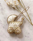 Irish Linen Pram Ornament