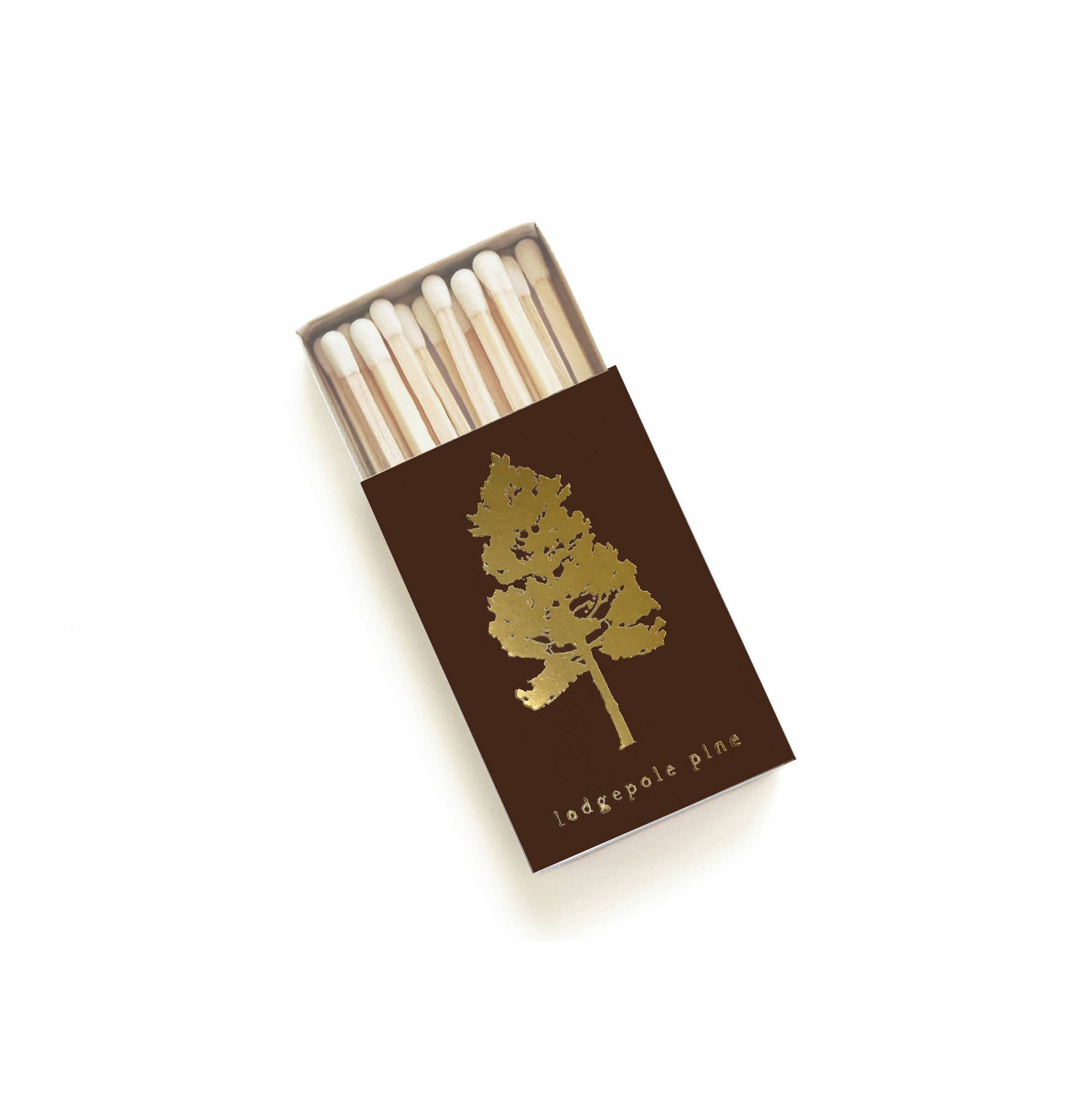 Lodgepole Pine Tree | Brown + Gold Matchbook