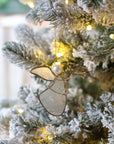 Capiz Shell Angel & Bow Ornament