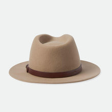 Load image into Gallery viewer, Messer Fedora Hat | Sand with Brown Leather Band
