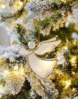 Capiz Shell Angel | Halo & Trumpet Ornament