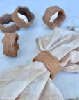 Terracotta Clay Napkin Rings | Set of 4