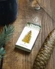 Noble Fir Tree | Cream + Gold Matchbook
