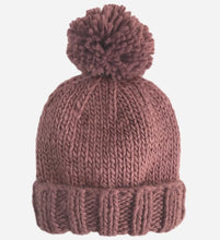 Load image into Gallery viewer, Classic Knit Pom Hat | Mauve
