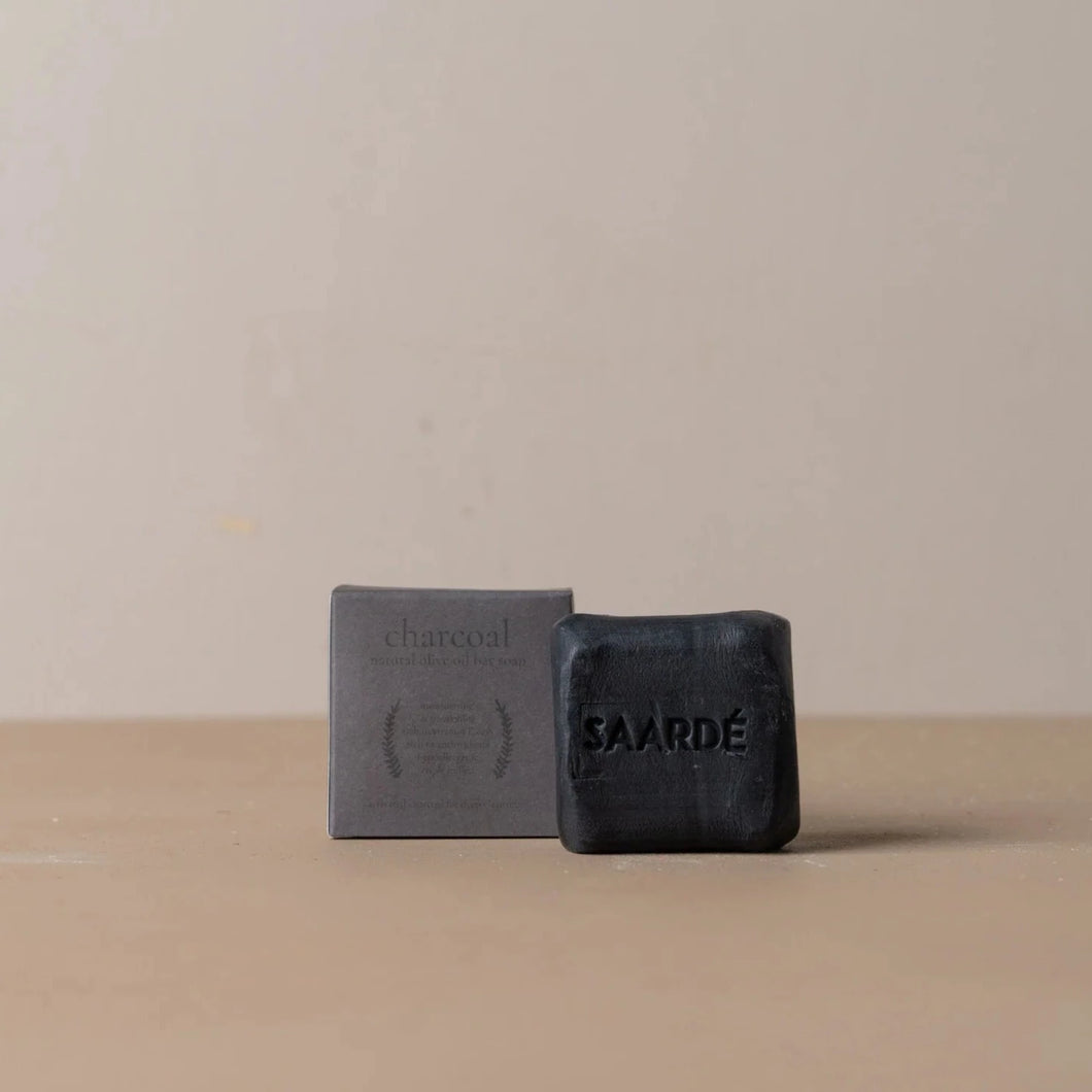 SAARDÉ Olive Oil Bar Soap | Activated Charcoal