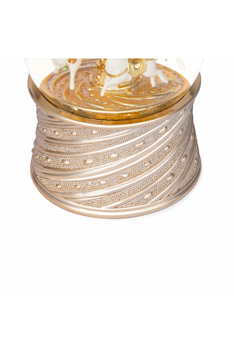 Heirloom Musical Snow Globe | Golden Carousel