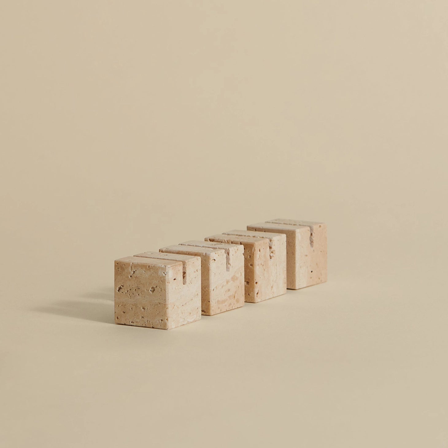 Travertine Photo &amp; Card Holders | Small