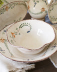 Hand-Painted Large Italian Bowl | Vintage Garden