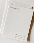 Thank You, Notecard Set of 6 | Premium Heavyweight Cardstock