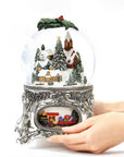 Heirloom Musical Oversized Snow Globe with Rotating Train | Snowy Village