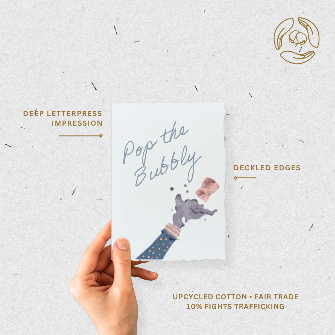 Pop the Bubbly | Handmade Greeting Card