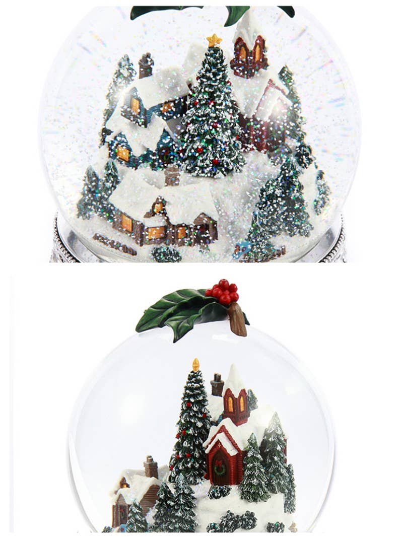 Heirloom Musical Oversized Snow Globe with Rotating Train | Snowy Village
