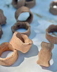 Terracotta Clay Napkin Rings | Set of 4