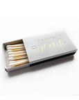 The Perfect Match | White & Gold Matchbook