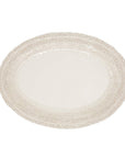 Handmade Oval Italian Platter | Lace