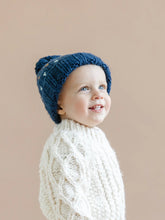 Load image into Gallery viewer, Sawyer Knit Pom Hat | Navy
