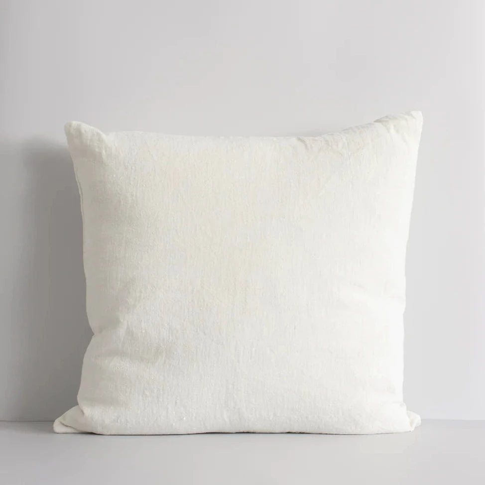 Indira Linen Pillow | White