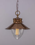 Barra Vintage Brass Industrial Pendant Light