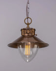 Barra Vintage Brass Industrial Pendant Light