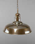 Mannix Vintage Brass Factory Pendant Light