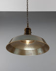 Mannix Vintage Brass Factory Pendant Light