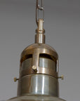 Mannix Vintage Brass Factory Pendant Light