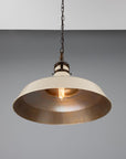 Mannix Vintage Brass Factory Pendant Light