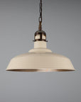 Mannix Vintage Brass Factory Pendant Light