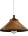 Nessa Industrial Brass Pendant Light