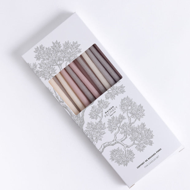 Peonie | Set of 20 Slender French Tapers