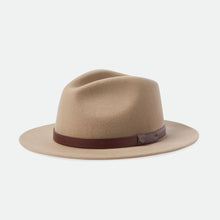 Load image into Gallery viewer, Messer Fedora Hat | Sand with Brown Leather Band
