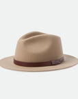 Messer Fedora Hat | Sand with Brown Leather Band